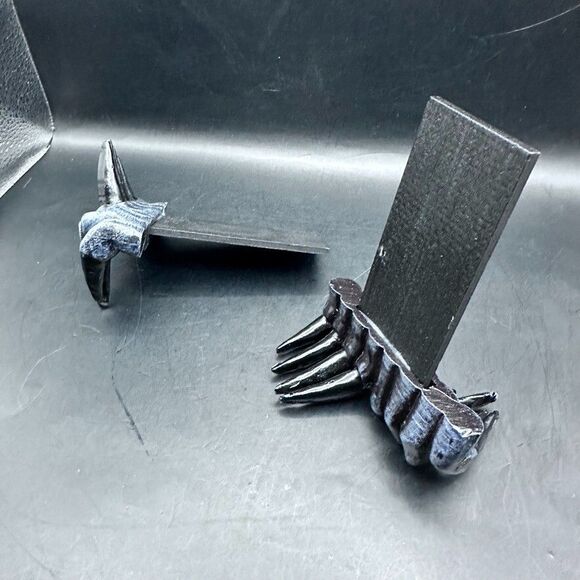 Black Fingers Fingernail Bookmark 2 Shelf Dividers Halloween Decor Gothic Witch - Picture 4 of 5